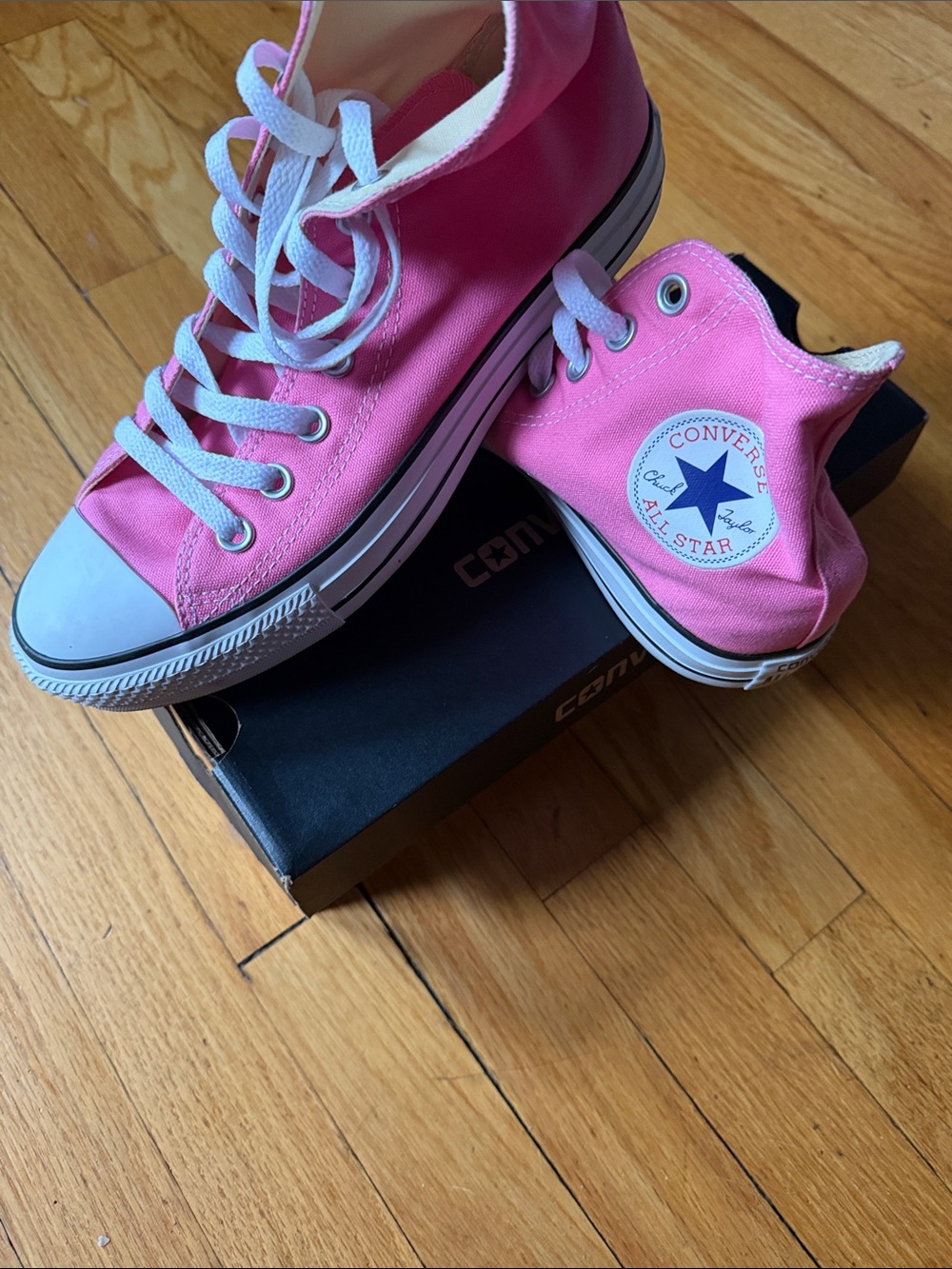 Converse Pink High-Top Sneakers - Picture 2 of 3